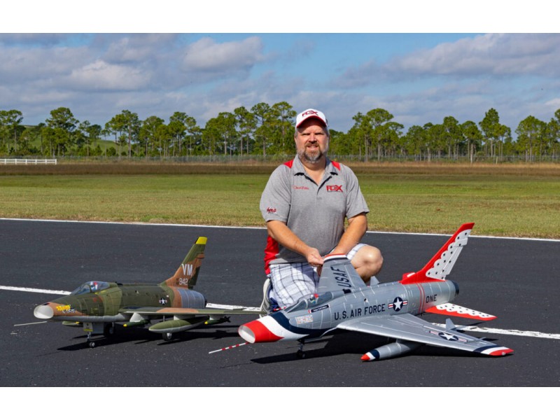Flex - F-100D SUPER SABRE 90MM EDF SUPER PNP - Silver